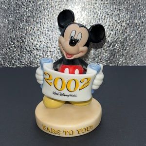 Walt Disney World Ears To You 2002 Logo Ceramic Figurine Mickey Mouse Statue